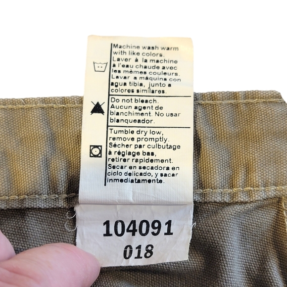 Carhartt Dark Khaki Heavy 100% Cotton Work Jobcore Summer Shorts 14 - Picture 13 of 16